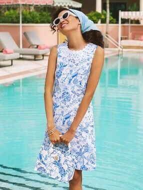 Lilly Pulitzer 'Anabelle' Dress, NEW! Size 16, Blue & White